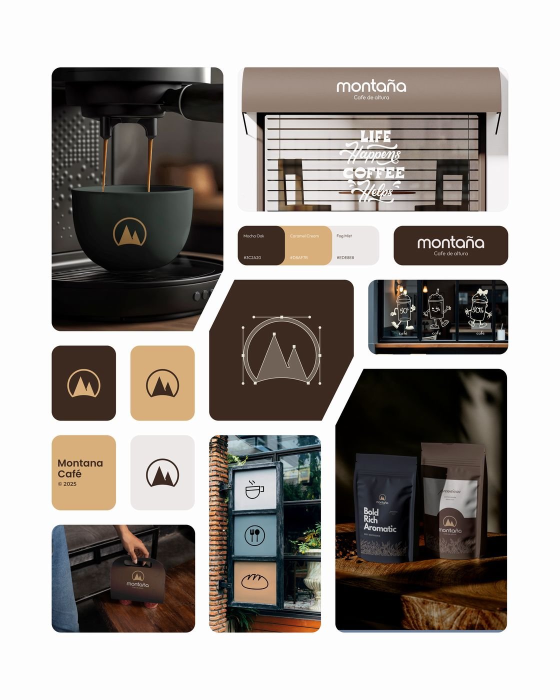 Montana Café brand identity, image 1